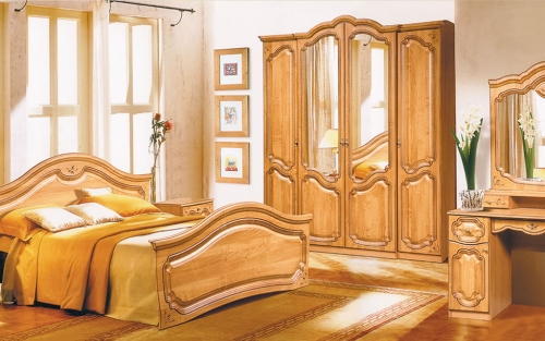 Мебель для спальни Орхидея Ольха патина